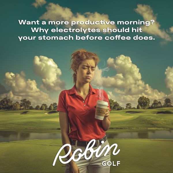 Golf Electrolytes are better than coffee for improved focus